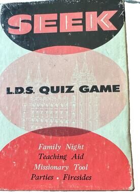 Vintage 1958 Seek LDS Quiz Game Bookcraft Mormon Trivia Card Game Retro 1950s